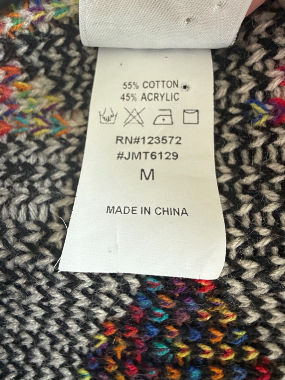 Northern Angel Aztec Southwestern Waterfall Open Front Cardigan Medium Tribal - Picture 7 of 11